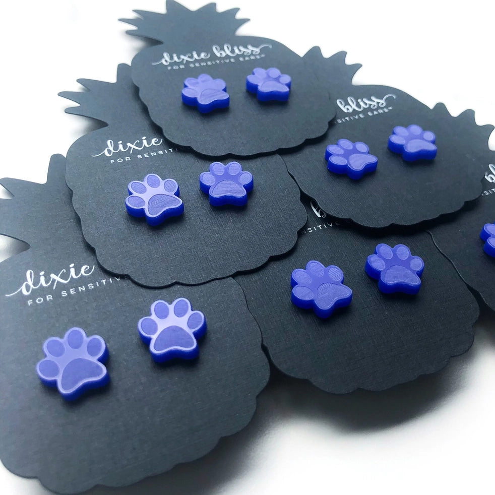 Lion Paw Stud Earrings