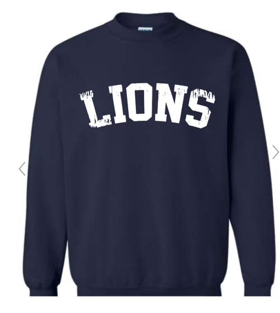 Lions Spirt Sweatshirt (ADULT MEDIUM ONLY)