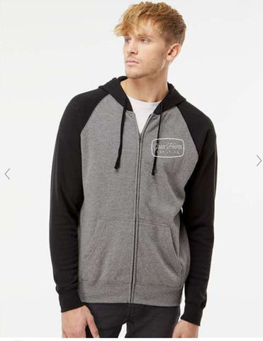 ADULT Raglan Full Zip Hoodie
