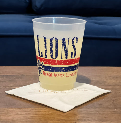 S/10 Lions Shatterproof  Cups 16 oz Dishwasher Safe